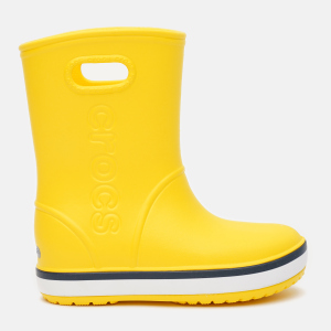 Гумові чоботи Crocs Kids Crocband Rain Boot 205827-734-J3 34-35 Yellow/Navy (191448404946) ТОП в Луцьку