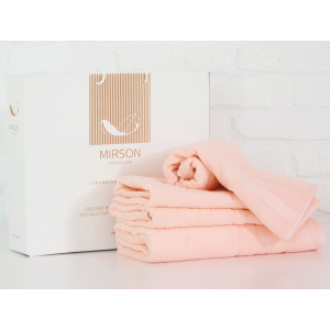 Набор банных полотенец MirSon №5080 Elite SoftNess Peach 40х70, 50х90, 70х140, 100х150 (2200003975727)