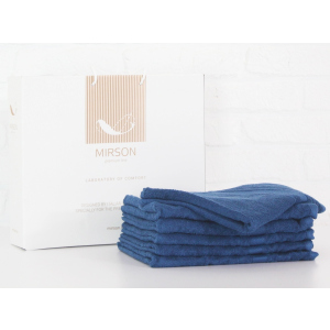 хорошая модель Набор банных полотенец MirSon №5085 Elite SoftNess Blueberry 50х90 6 шт (2200003524093)