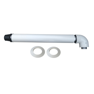 Димохід коаксиальный Coaxial Flue kit 60/100 750 мм, с коленом 71.MT7.00.02 ARISTON (000016319) лучшая модель в Луцке