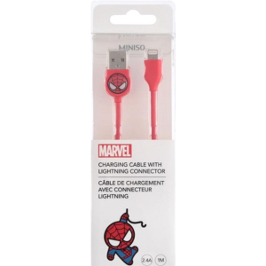 Кабель Miniso Marvel USB to Apple Lightning 1 м Человек-паук (2007171211103) в Луцке