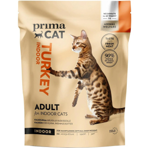 купить Сухой корм для взрослых котов Prima Cat Turkey Cat Food For Adult Indoor Cats с индейкой 1.4 кг (6430069580573)