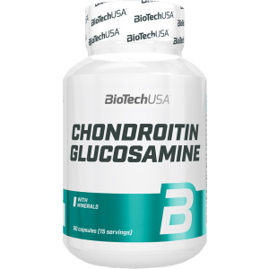 Хондропротектор Biotech Chondroitin & Glucosamine 60 капсул (5999076216604) лучшая модель в Луцке