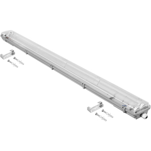 Лінійний світильник DELUX PC7 LED SLIM IP65 G13 під LED лампи 2х1200 мм (90017901) краща модель в Луцьку