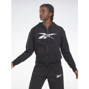 Спортивна кофта Reebok TE Vector FZ Hoodie H62058 XS Black (4064056738177)