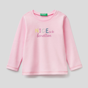 Футболка з довгими рукавами United Colors of Benetton 3I9WC15BX.P-09H 90 см (8033379810804) ТОП в Луцьку