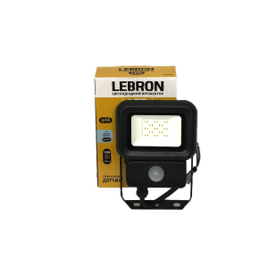 LED прожектор с датчиком движения LEBRON LF-10S, 10W, 800Lm, 6500К (4417) рейтинг