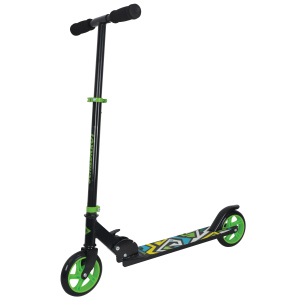 Городской самокат Schildkröt City Scooter RunAbout 145 мм Black/Green (4000885103045)