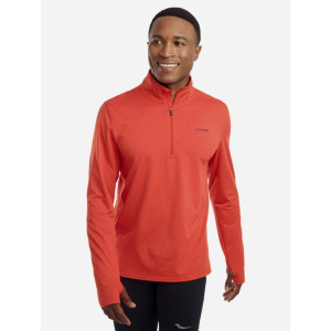 Жіночий лонгслів Saucony Sunday 1/4 Zip 800267-PCH XL Червоний (194917741948) надійний