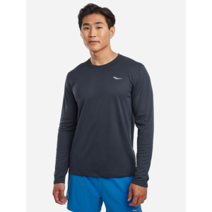 Жіночий лонгслів Saucony Stopwatch Long Sleeve 800197-BN XL Темно-синій (194917739648) ТОП в Луцьку