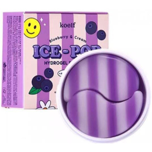 Гідрогелеві патчі для очей з голубкою та вершками Koelf Blueberry &amp; Cream Ice-Pop Hydrogel Eye Mask 60 шт (8809508850870)