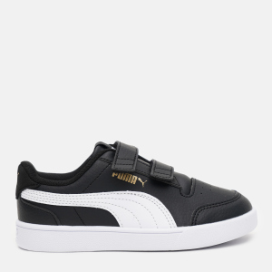 хороша модель Кеди дитячі Puma Shuffle V PS 37568903 31 (12) Puma Black-Puma White-Puma Team Gold (4063697670235)