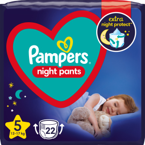 Подгузники-трусики ночные Pampers Night Pants Размер 5 (12-17 кг) 22 шт (8006540234730) лучшая модель в Луцке