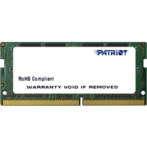 Оперативна пам'ять Patriot SODIMM DDR4-2400 4096MB PC4-19200 Signature Line (PSD44G240081S) в Луцьку