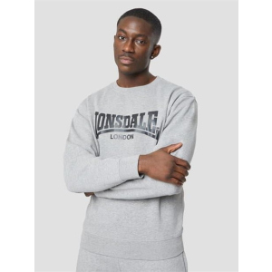 хороша модель Світшот Lonsdale 524523-02 4XL Grey Marl (524523-02_4XL)