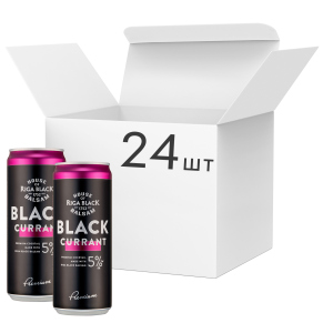 Упаковка слабоалкогольного напитка Riga Black Balsam Currant Cocktail 5% 0.33 л x 24 шт (4750012000845) в Луцке