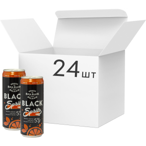 Упаковка слабоалкогольного напитка Riga Black Balsam Spritz Cocktail 5% 0.33 л x 24 шт (4750021009853) ТОП в Луцке