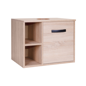 Тумба підвісна Qtap Pisces 600х480х437 Whitish oak зі стільницею QT2579TPL603WO в Луцьку