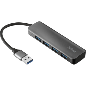 USB-хаб Trust Halyx 4-Port USB-A 3.2 Aluminium (TR23327) в Луцьку