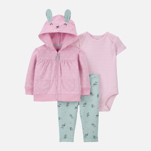 Комплект (боди + толстовка + лосины) Carters 1J955310 62 см 650 P Pink (194133778544) лучшая модель в Луцке