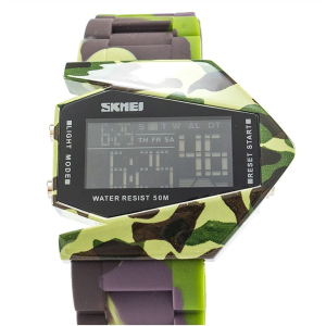 Чоловічий годинник Skmei 0817 Green Camouflage BOX (0817BOXGC)