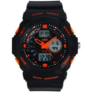 Чоловічий годинник Skmei 0955 Black-Orange BOX (0955BOXBO) краща модель в Луцьку