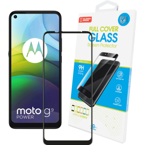 Защитное стекло Global Full Glue для Motorola Moto G9 Power Black надежный