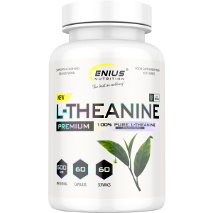 купить Аминокислота Genius Nutrition L-Theanine 60 капсул (7355760205282)