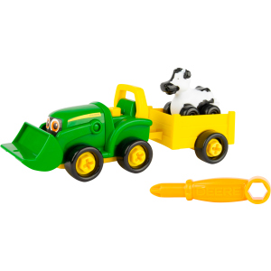 Ігровий набір-конструктор Tomy John Deere Трактор з ковшем та причепом (36881472094) надійний