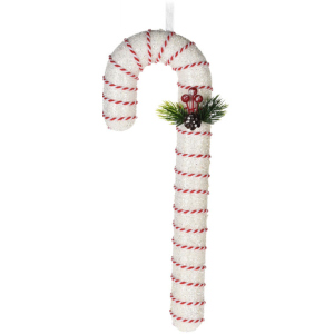 Елочная игрушка Christmas Decoration Конфеты 110х55х330 мм Белая (CAA130020_белый) лучшая модель в Луцке