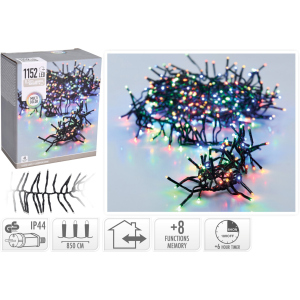 Гірлянда Christmas Decoration 1152 LED ламп різнокольорова 11.4 м (AX9502440) в Луцьку