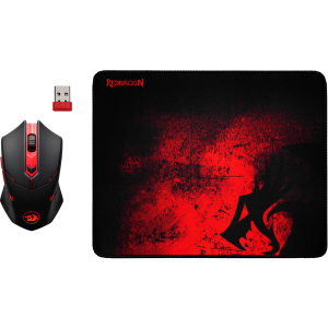 Комплект Игровой Redragon M601WL-BA Black-Red (78227) лучшая модель в Луцке