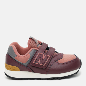 Кроссовки детские New Balance 574 Lux PV574PX1 33 (1.5) Бордовые (195481345068)