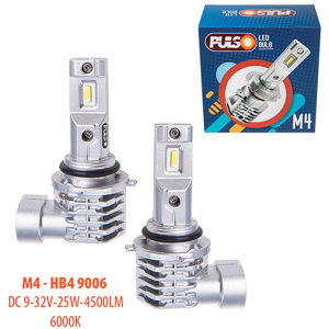 Автолампи Pulso M4-HB4 9006/LED-chips CREE/9-32v/2x25w/4500Lm/6000K (M4-HB4 9006) краща модель в Луцьку