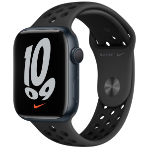 Смарт-годинник Apple Watch Series 7 Nike GPS 45mm Мідний світлий Case with Anthracite/Black Nike Sport Band (MKNC3UL/A) в Луцьку