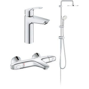 Набір змішувачів GROHE Eurosmart New UA34102TS0 (23324003+34155003+27389002) в Луцьку