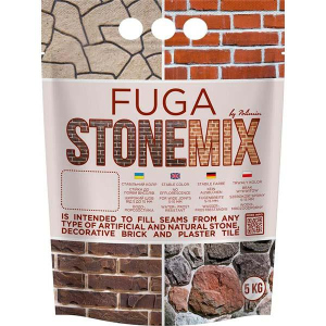 Затирка Заповнювач швів Polimin Fuga Stonemix білий 5 кг в Луцьку