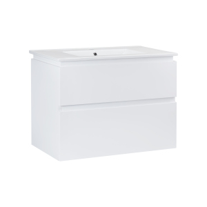 Комплект Qtap Albatross 815х465 White тумба підвісна + раковина врізна QT0172TP800D3080CW