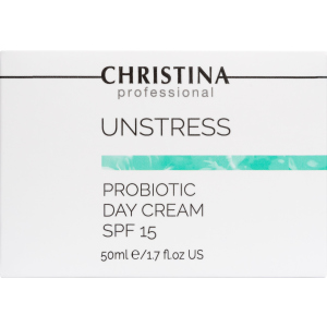 Денний крем Christina Unstress ProBiotic Day Cream SPF 15 з пробіотичною дією 50 мл (7290100366370)