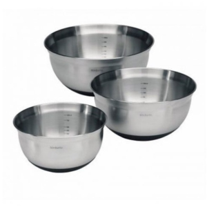 Набор мисок Brabantia Mixing Bowls матовый стальной 3 шт (363900) рейтинг