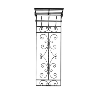 Кованая Вешалка настенная с полкой Артдеко 1450х515 (68.030) лучшая модель в Луцке