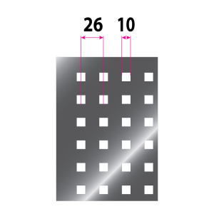 Перфорований лист Артдеко 1000х2000х0,8х10х10х26 (69.051)