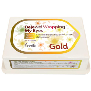 Гідрогелеві патчі для очей Prreti Bejewel Wrapping My Eyes Gold із золотом 60 шт (8809541194450) ТОП в Луцьку