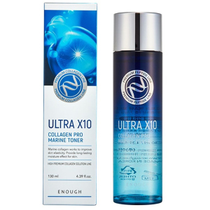 Омолаживающий тонер Enough Ultra X10 Collagen Pro Marine Toner с коллагеном 130 мл (8809438485630)