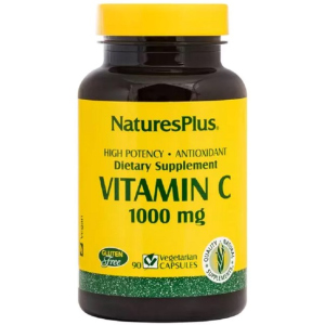 Вітамін C, Vitamin C, 1000 мг, Nature's Plus, 90 вегетаріанських капсул (097467023123) ТОП в Луцьку