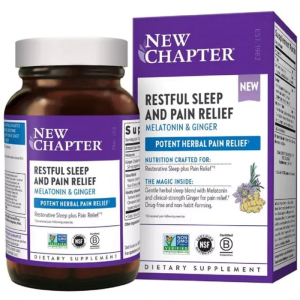 Спокойный безболезненный сон, Restful Sleep + Pain Relief, New Chapter, 30 вегетарианских капсул (727783903433) ТОП в Луцке