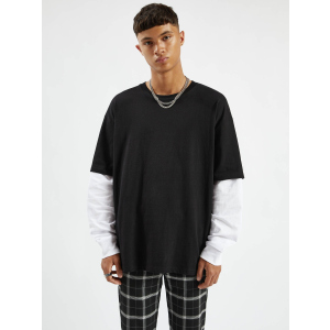 Лонгслив Pull & Bear 9246/513/800 XS Черный с белым (09246513800015)