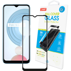 хорошая модель Защитное стекло Global Full Glue для Realme C21 Black