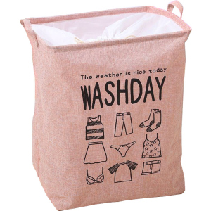 Корзина складная для белья и игрушек Organizers Washday Розовая (2000992409612) ТОП в Луцке