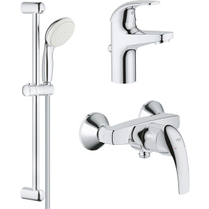 Набір змішувачів GROHE Start Curve 23805111 (23805000+23767000+27853001) краща модель в Луцьку